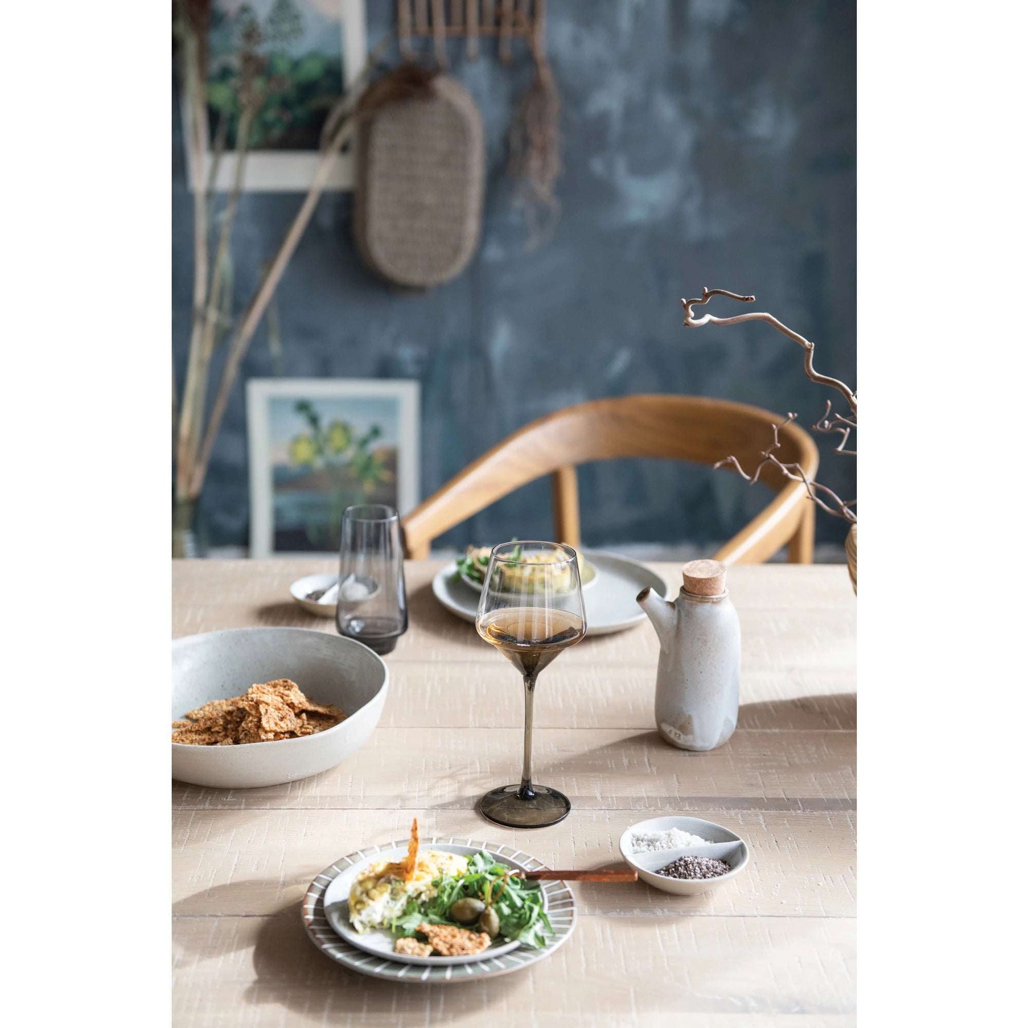 Smoke Color Wine Glass