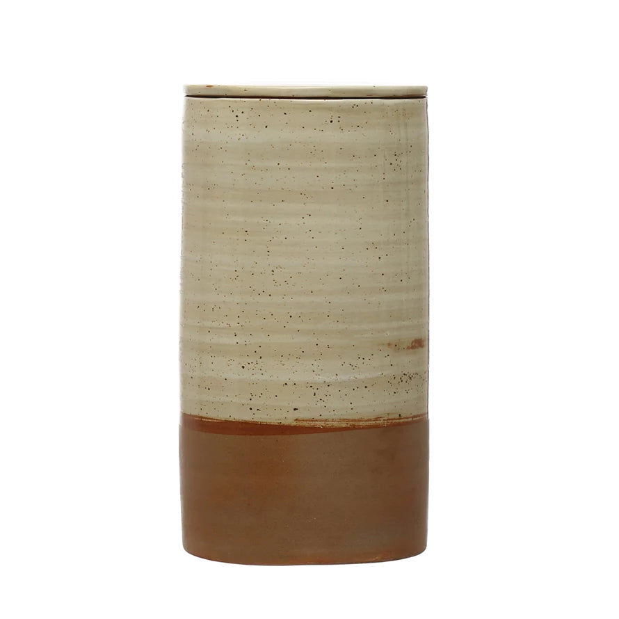Rustic Stoneware Canister