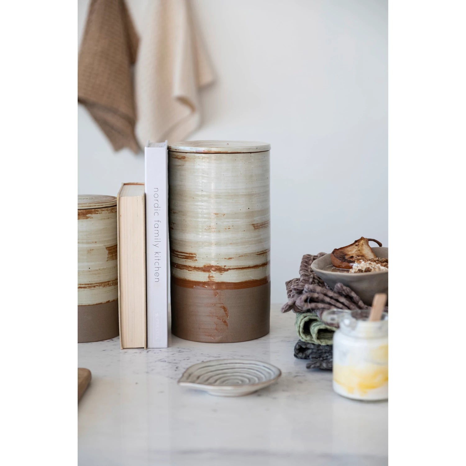 Rustic Stoneware Canister