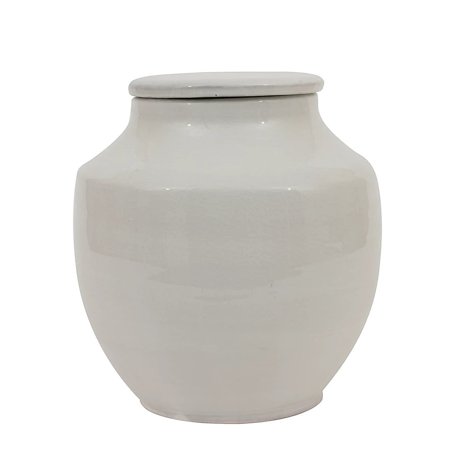 White Terracotta Cachepot