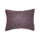 Red & Blue Wool Lumbar Pillow