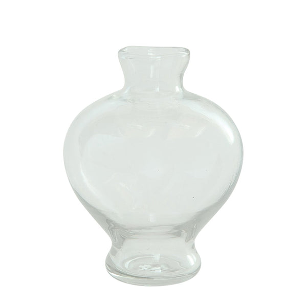 Round Glass Footed Budvase