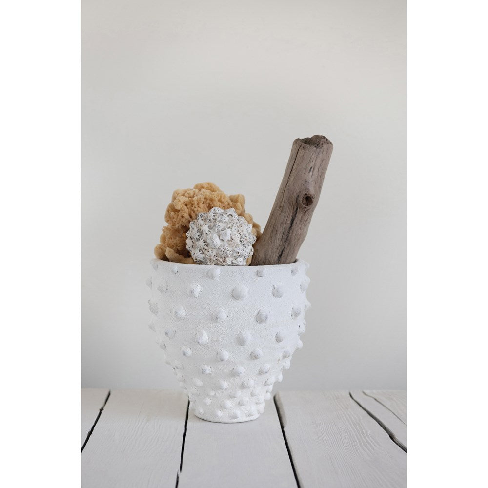 White Spike Planter