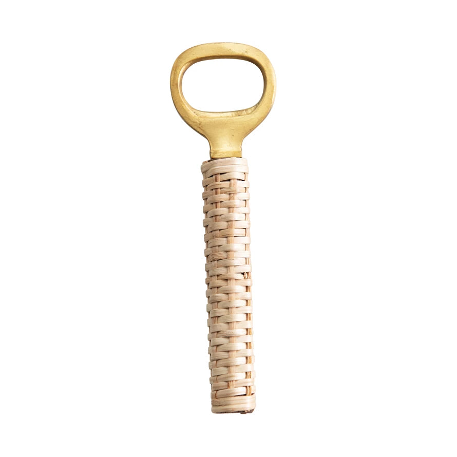 Bamboo & Brass Bottle Opener