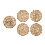 Hand-Woven Seagrass Coasters