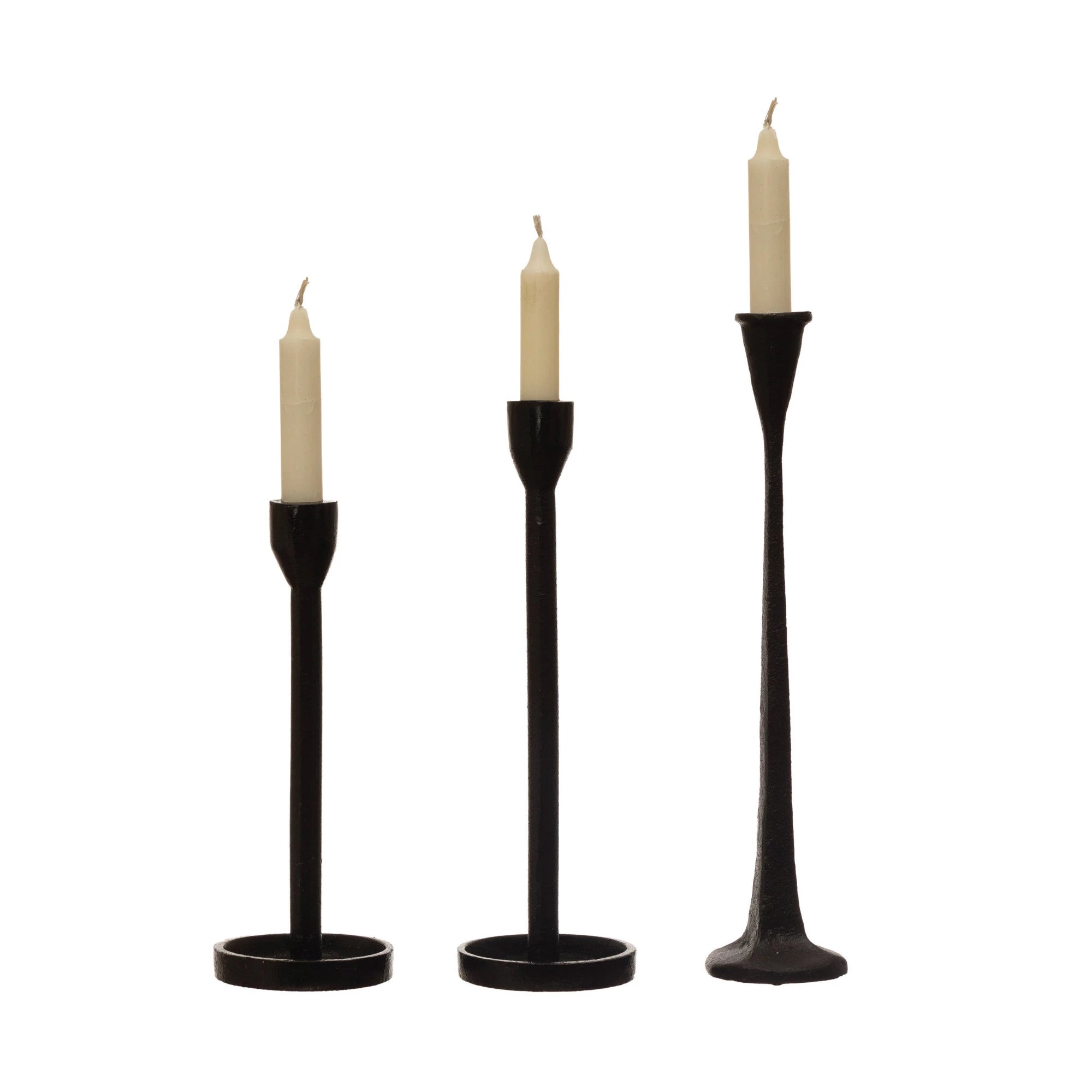 Cast Iron Taper Candle Holders