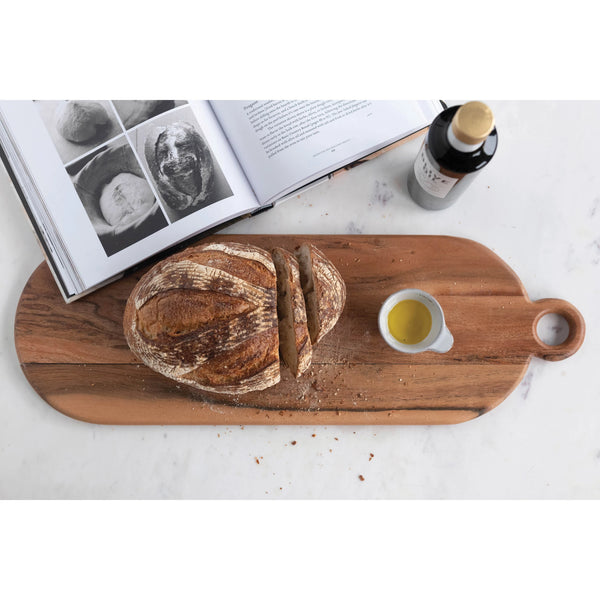 Oval Acacia Wood Bread Board