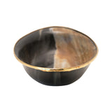 Horn Bowl with Brass Rim
