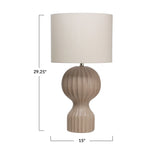 Sandy Fluted Table Lamp