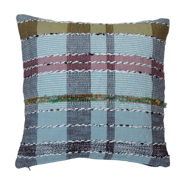 Wool Madras Plaid Pillow