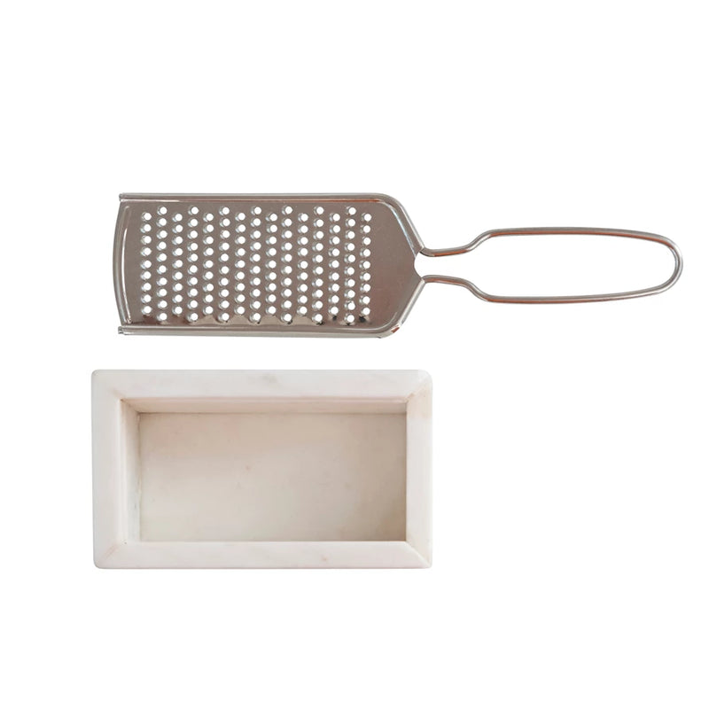 Marble & Stainless Steel Cheese Grater