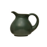 Stoneware Matte Teal Pitcher