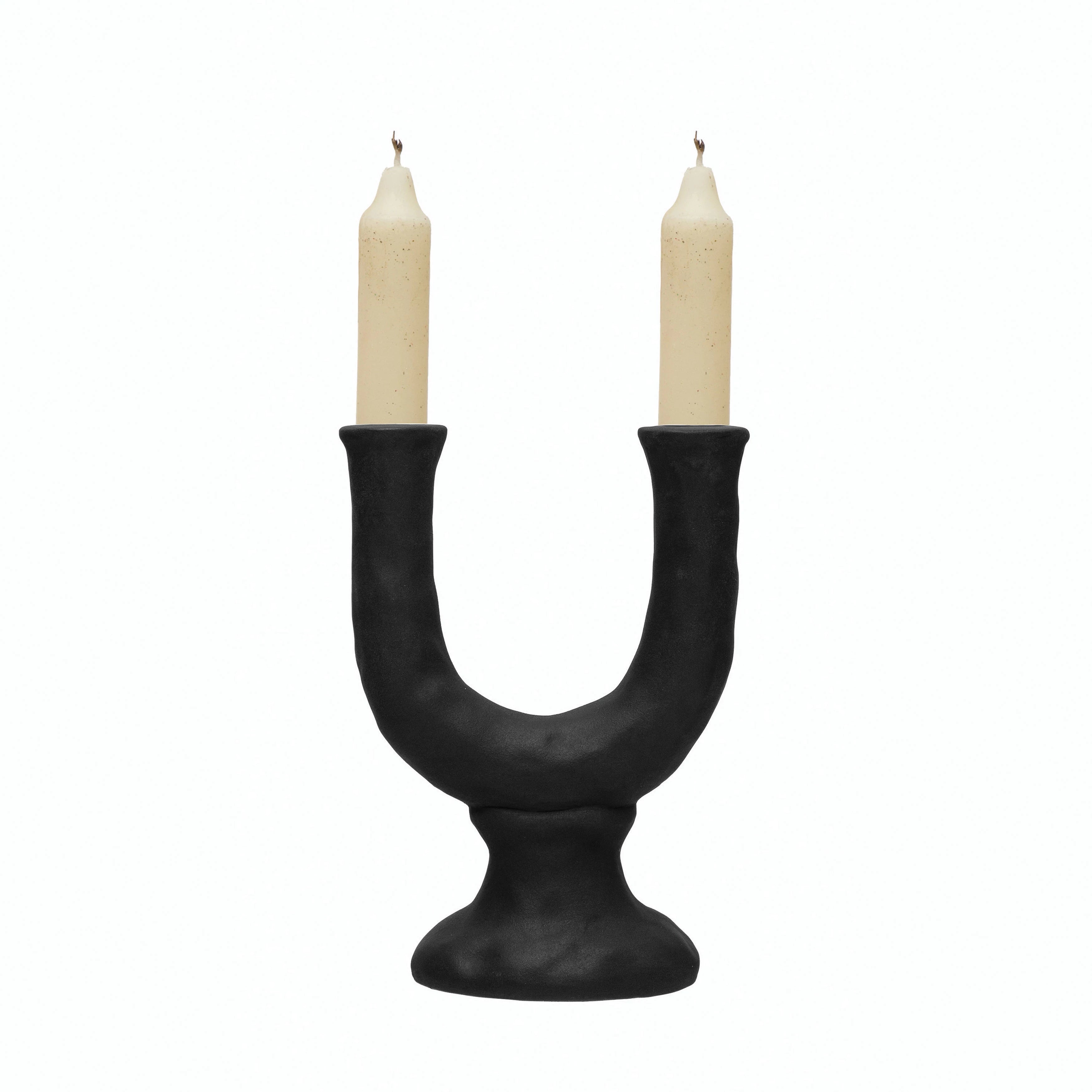 Obsidian Brown Taper Holder