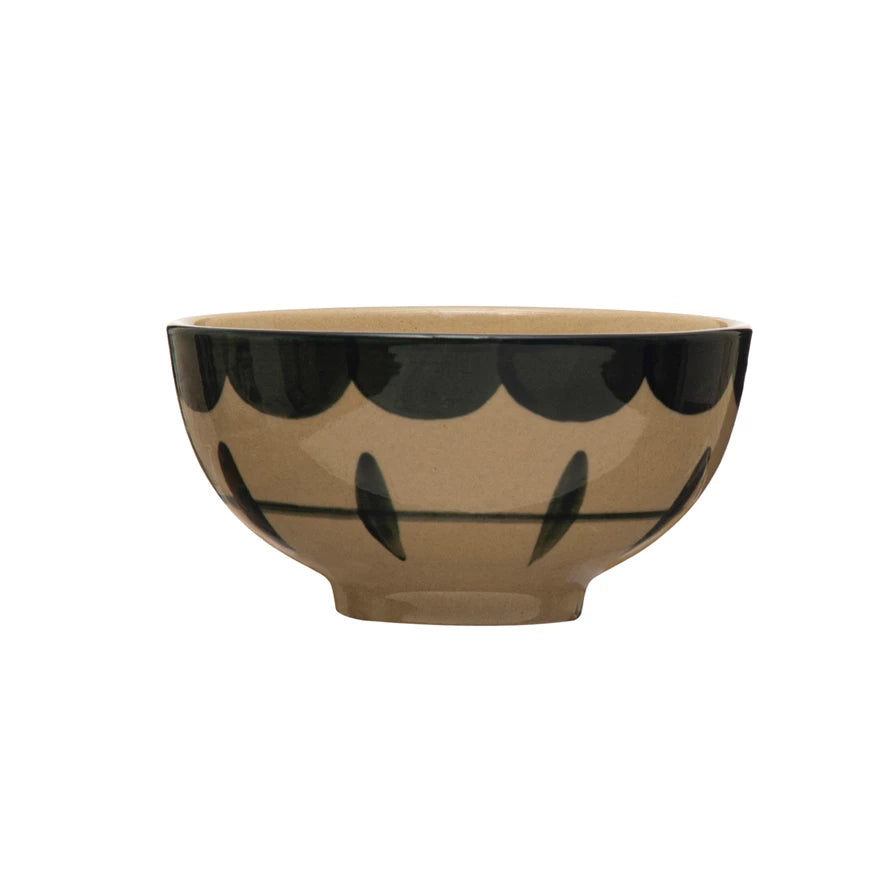 Blue Brush Strokes Bowl