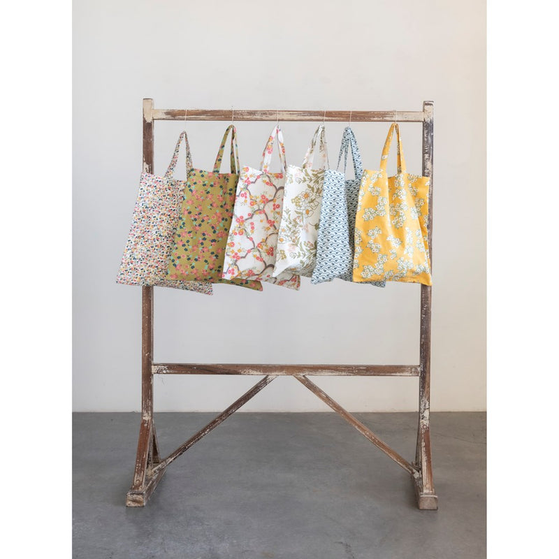 Cotton Printed Floral Tote