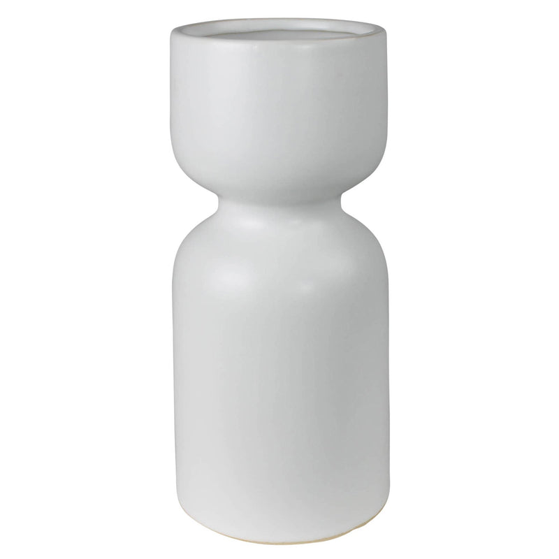 Ceramic White Bulb Vase