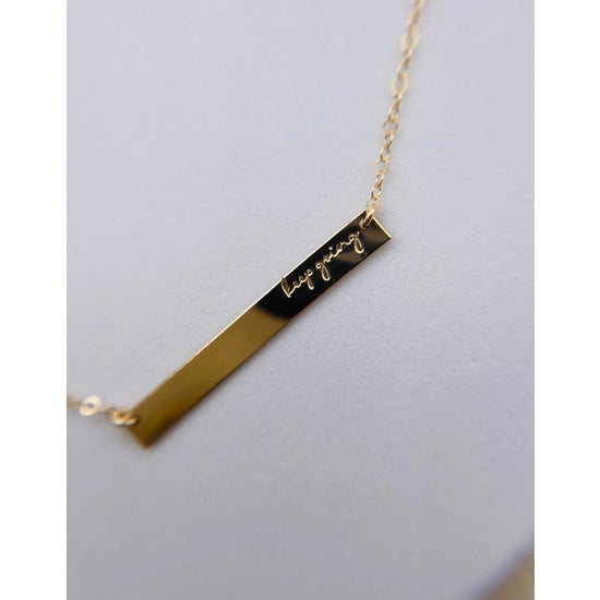 KEEP GOING Bar Necklace