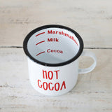 Hot Cocoa Enamel Mug