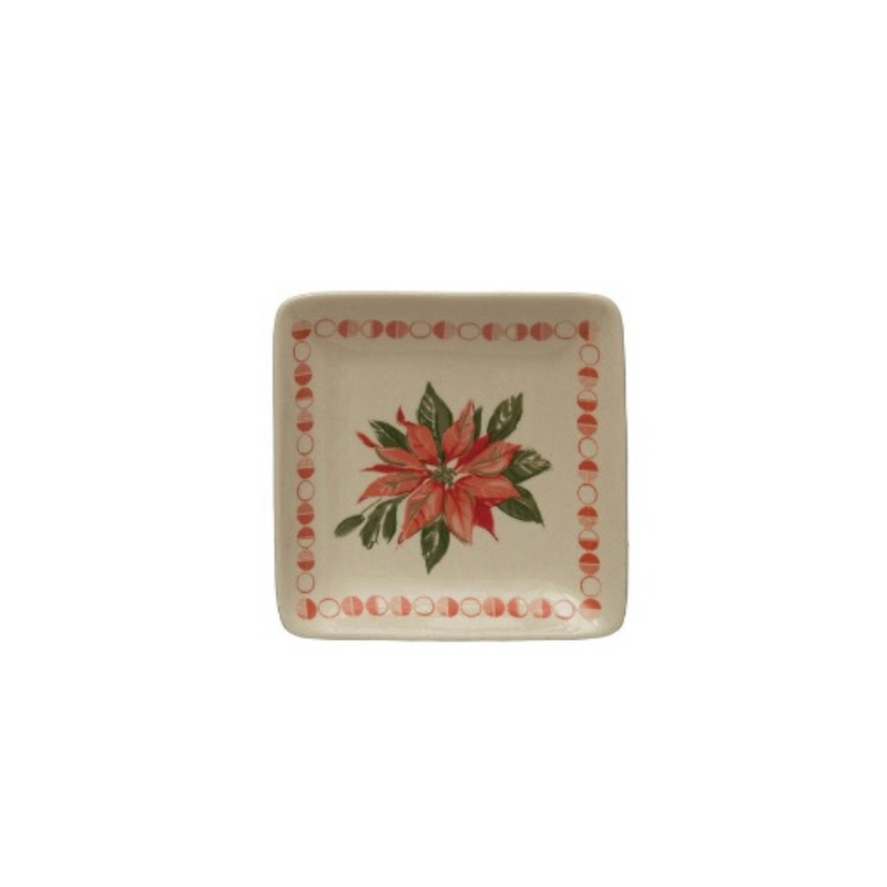 Hand-Painted Small Christmas Plate