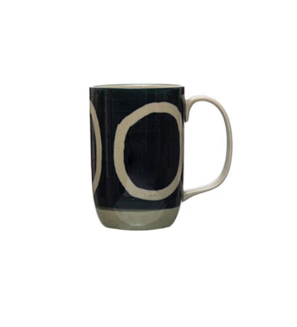 Blue Brush Strokes Mugs