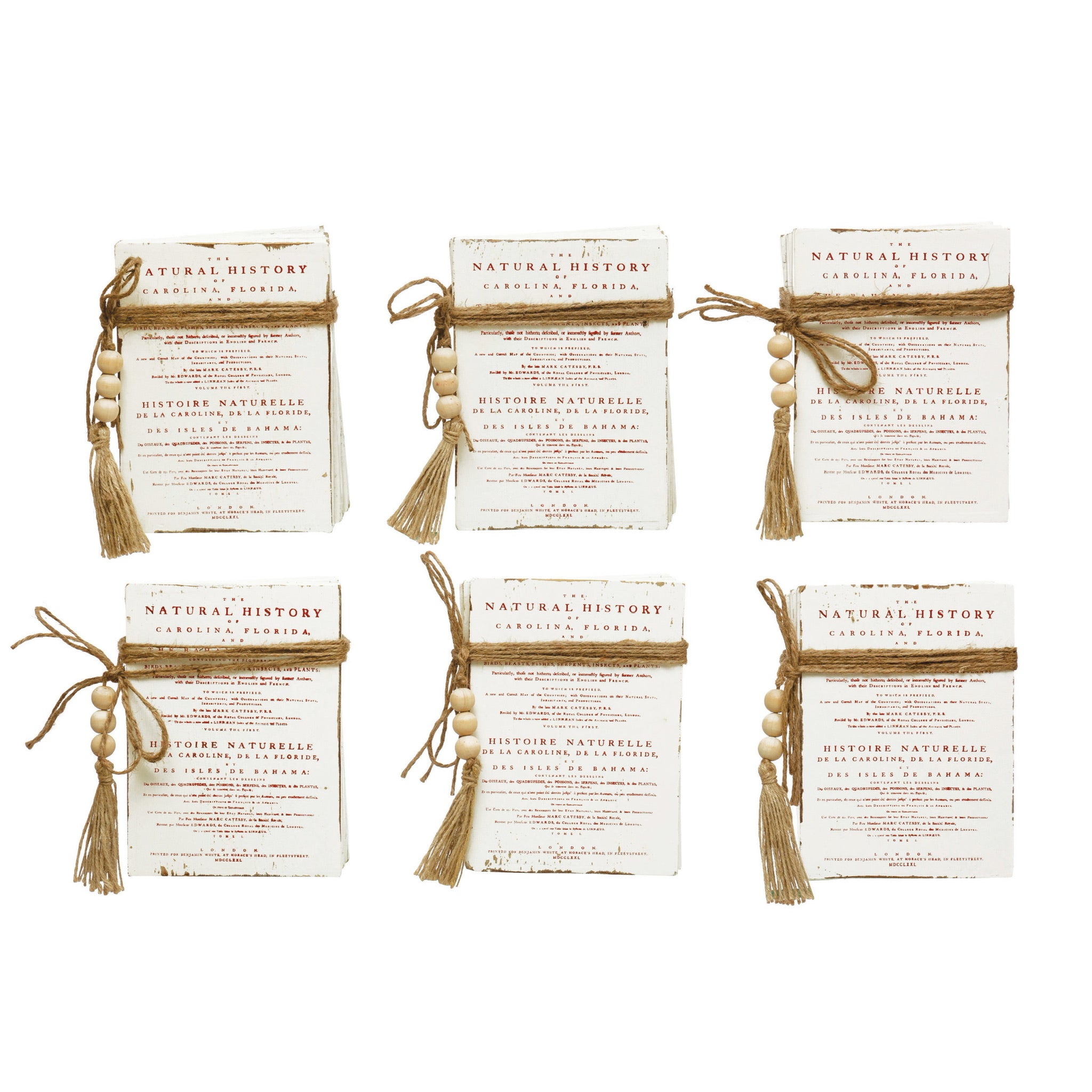 Wood Block Faux Books with Holiday Saying