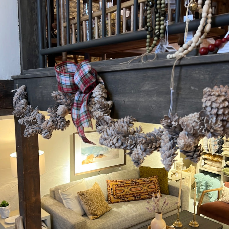 Pinecone Frosted Garland