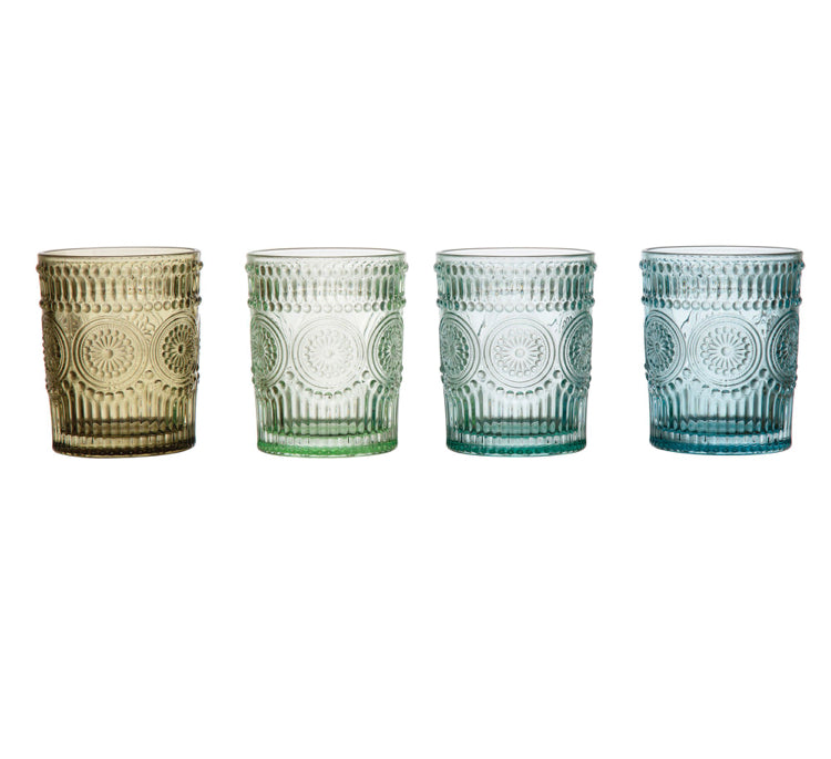 Embossed Colored Glasses