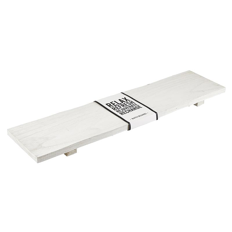 White Wood Bath Board