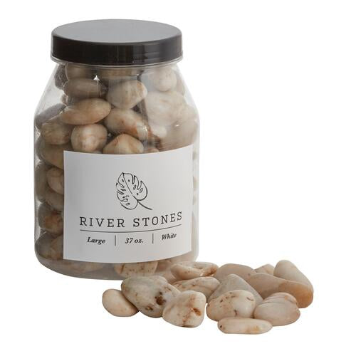 White Large River Stones