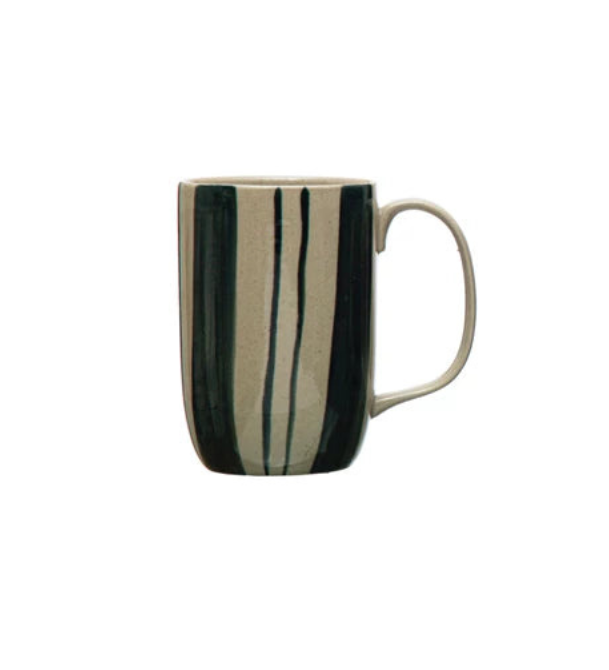 Blue Brush Strokes Mugs