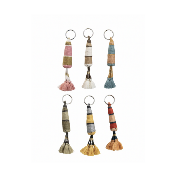 Cotton Tassel Keychain (6 colors)