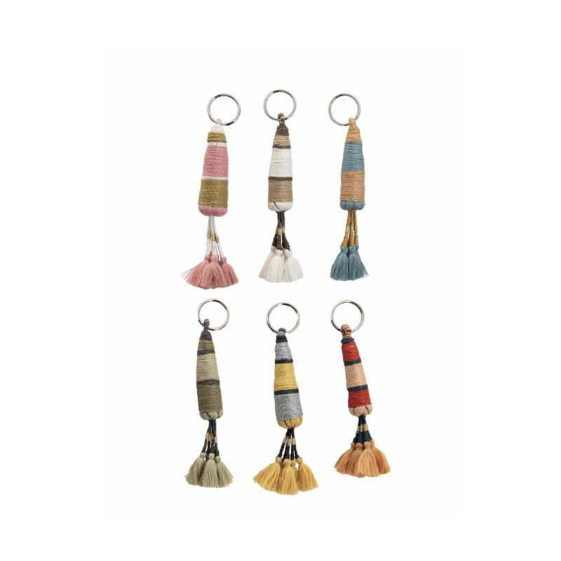 Cotton Tassel Keychain (6 colors)