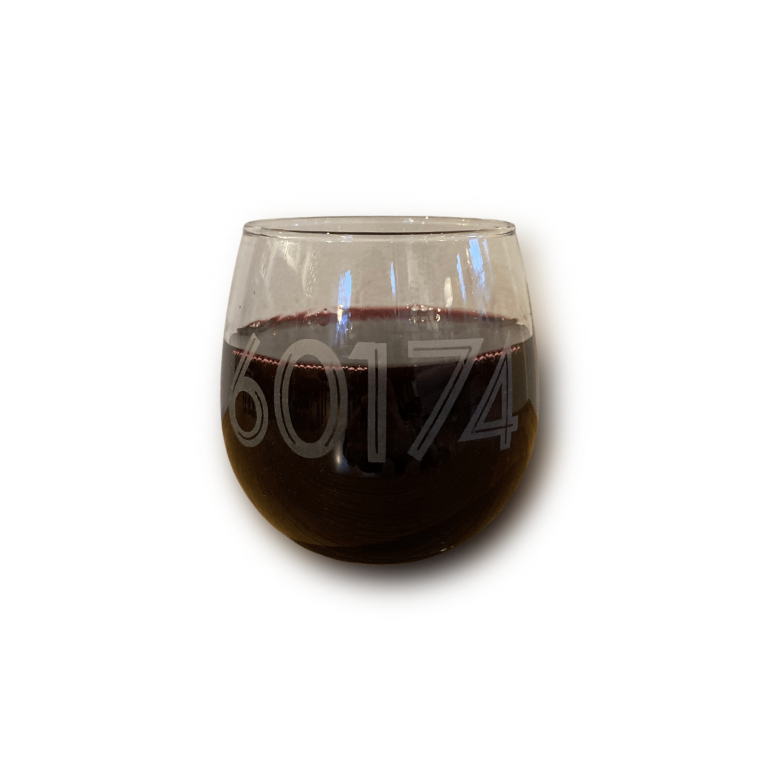 Zip Code Stemless Wine Glass