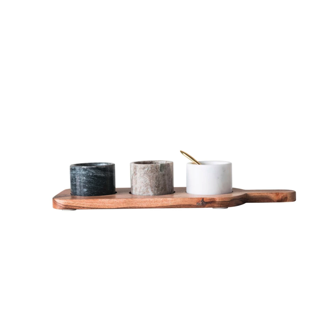 Board with Pinch Pots