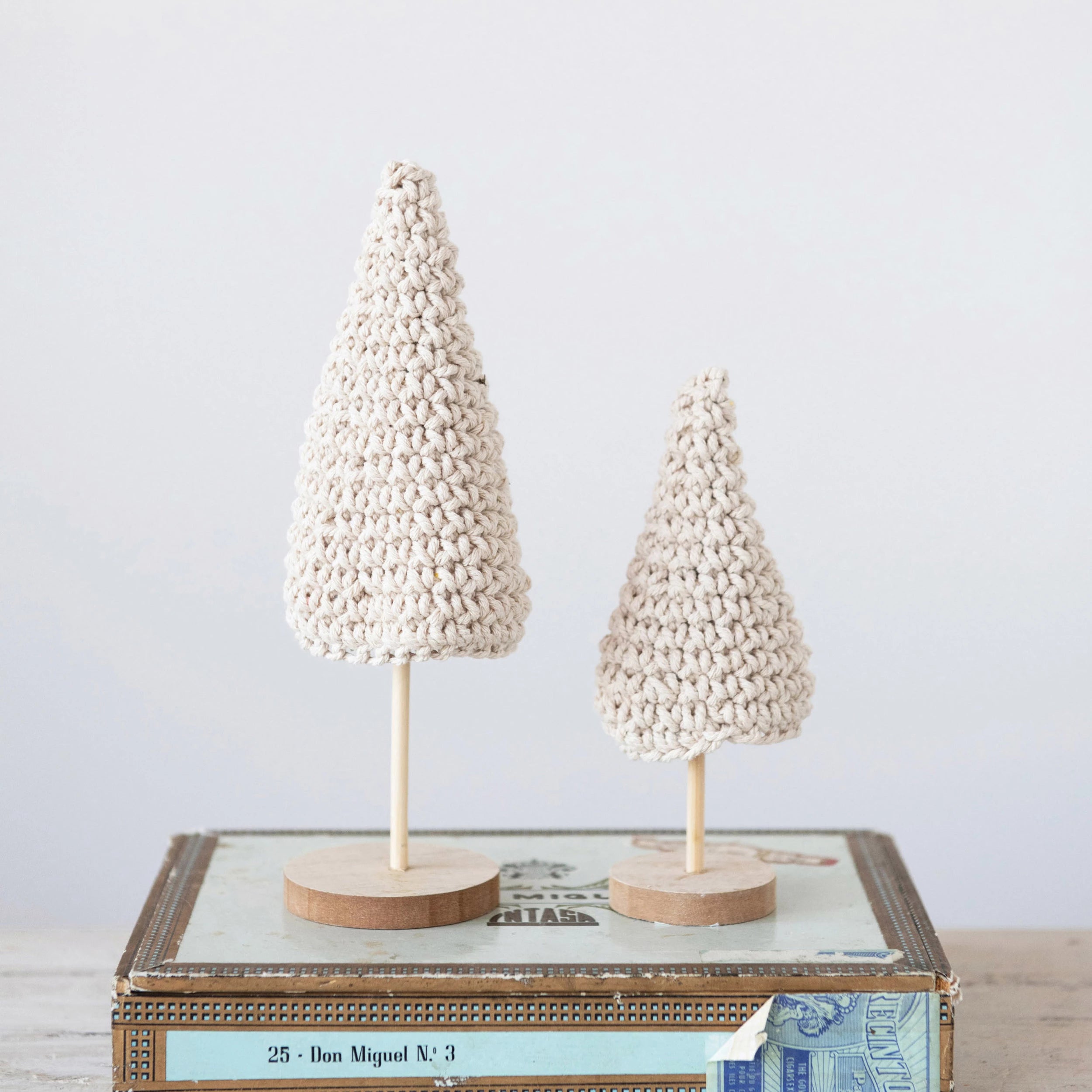 Cream Cotton Crochet Tree