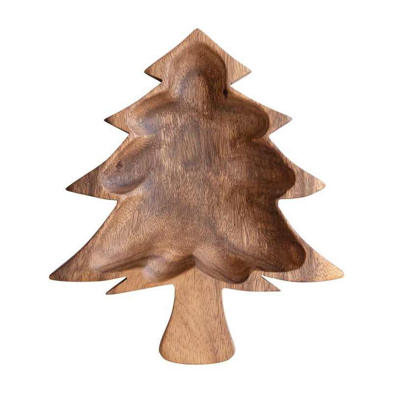 Christmas Tree Wood Bowl