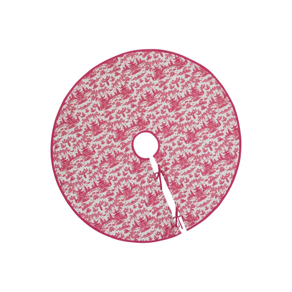 Pink Toile Tree Skirt