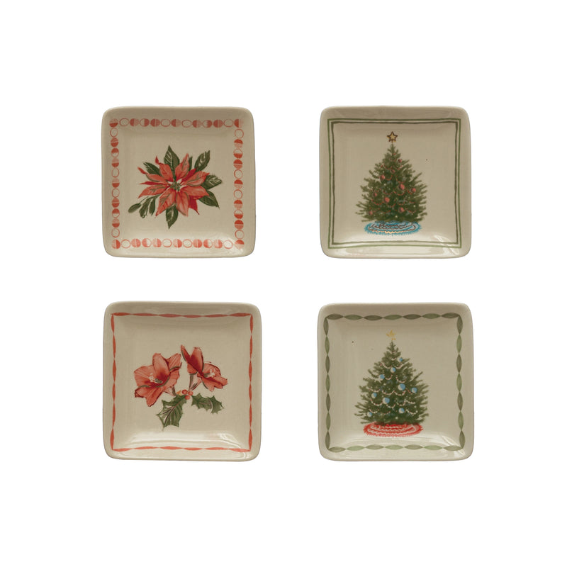 Hand-Painted Small Christmas Plate