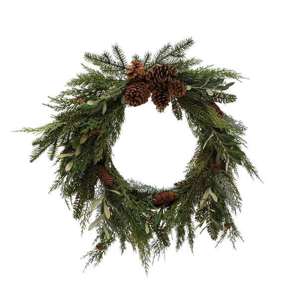 Eucalyptus, Pine and Olive Leaf Wreath