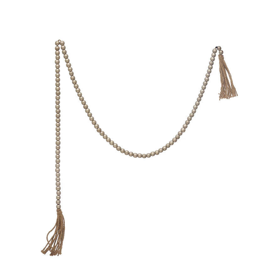 Paulownia Wood Beads Garland