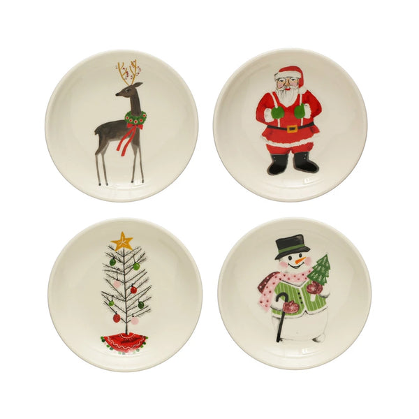 Holiday Image Stoneware Plate